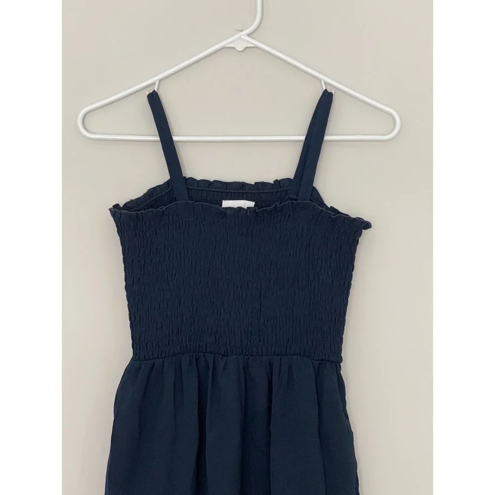 Girls Spring Sun Dress BCBGirls Blue Embroidered Hem Medium (10-12) Nautical